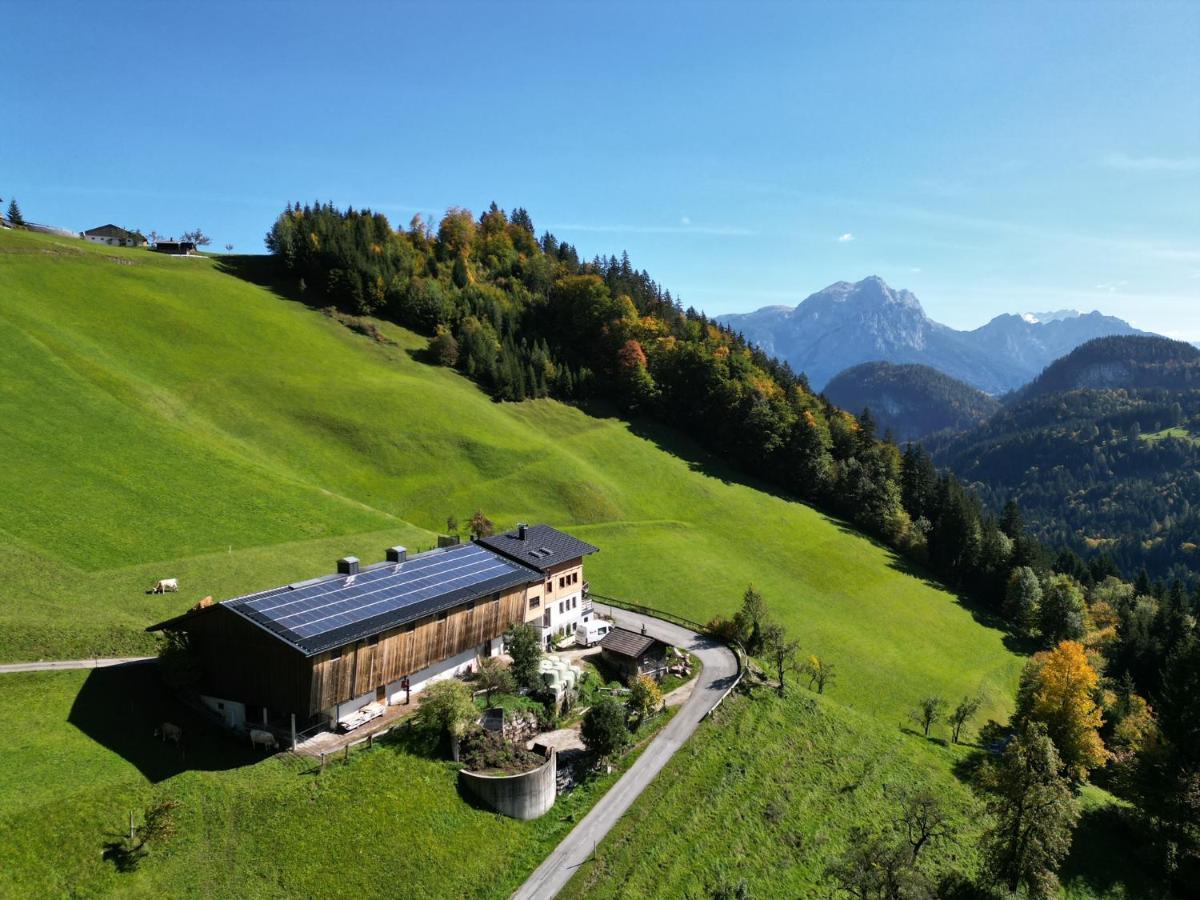 Biobauernhof Schneiderbauer Apartment Unken Bagian luar foto
