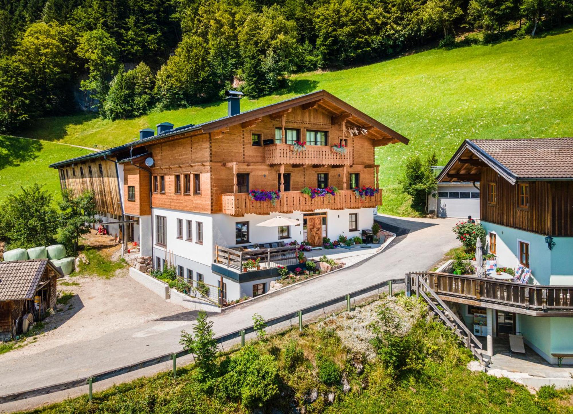 Biobauernhof Schneiderbauer Apartment Unken Bagian luar foto